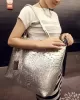 Original Solid Color Shiny Tote Bag