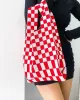 Casual Weave Contrast Color Plaid Bags Accessories