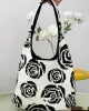 Original Creation Floral Weave Contrast Color Bags Accessories