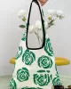 Original Creation Floral Weave Contrast Color Bags Accessories