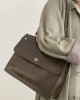 Vintage Solid Color PU Tote Bags Accessories