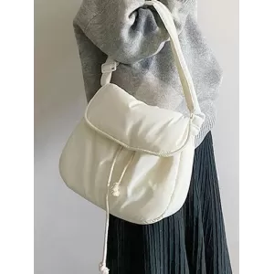 Simple Casual Solid Color Soft Bags Accessories