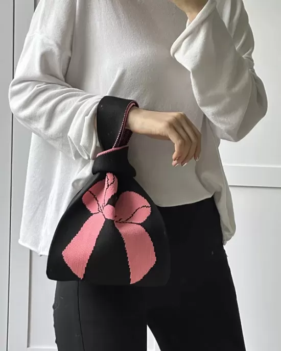 Casual Weave Contrast Color Bags Accessories