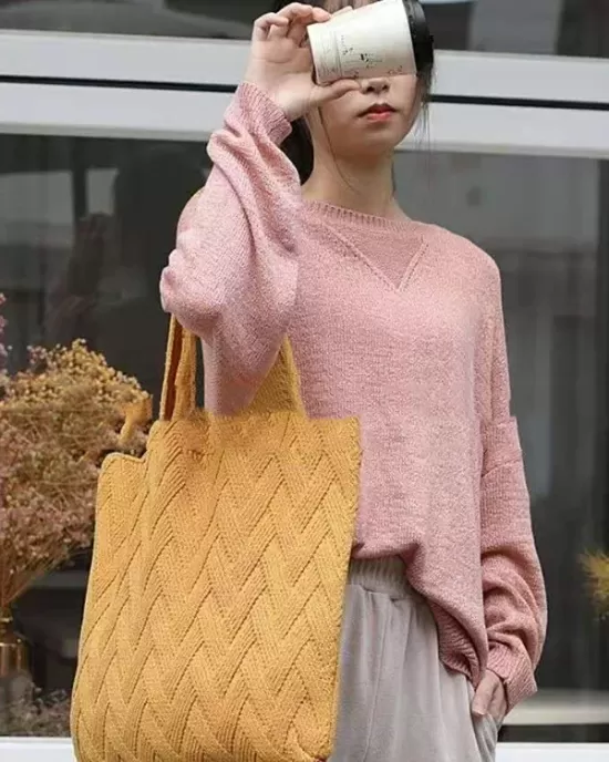 Casual Weave Solid Color Bags Accessories