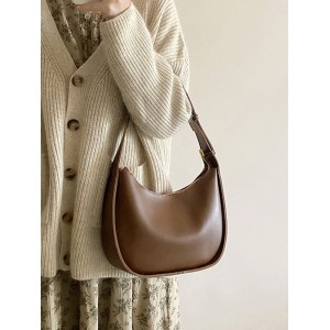 Simple Solid Color PU Bags Accessories