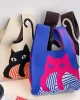 Animal Printed Multi-Colored Woven Handbag Bags Accessories