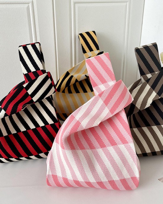 Striped Woven Handbag Bags Accessories