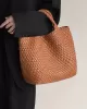 Solid Color Woven Tote Handbags Bags