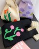 Floral Printed Woven Handbag Bags Accessories