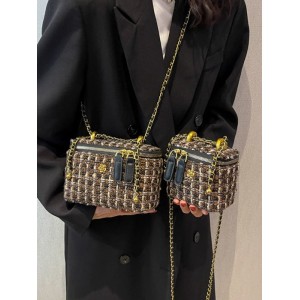 Chains Geometric Zipper Crossbody Bags Bags Accessories Bags