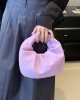 Bowknot Pleated Solid Color Handbags Accessories