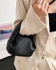 Adjustable Pleated Pockets Solid Color Crossbody Handbags