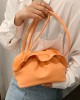 Falbala Pleated Solid Color Bags Accessories