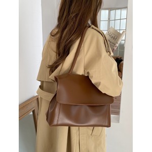 Casual Simple Chic Solid Color Shoulder Bag