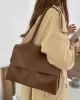 Casual Simple Chic Solid Color Shoulder Bag