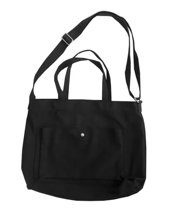 Simple Casual Solid Color Canvas Sling Bag