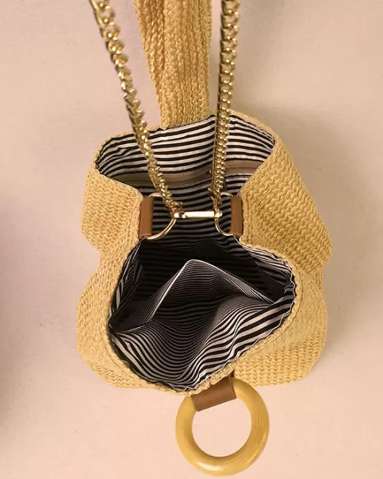 Casual Simple Weave Handbag