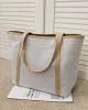 Casual Simple Solid Color Canvas Tote Bag