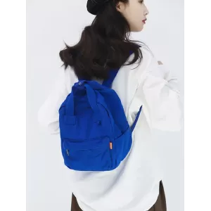 Simple Casual 5 Colors Canvas Backpack