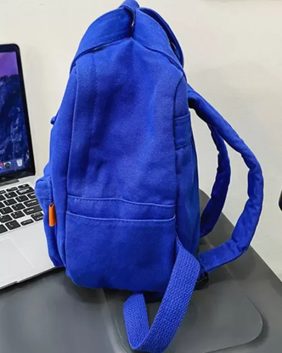 Simple Casual 5 Colors Canvas Backpack