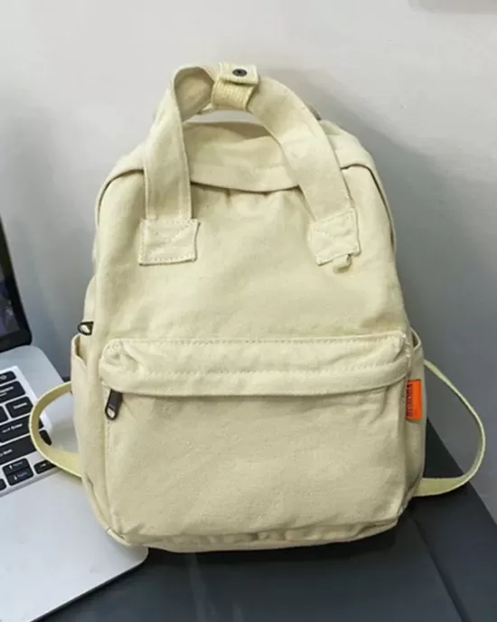 Simple Casual 5 Colors Canvas Backpack