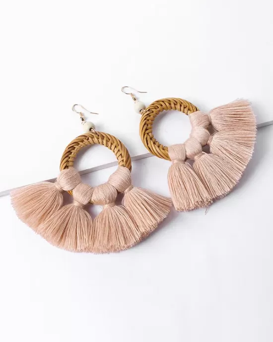 Tasseled Knitting Bohemia Earrings