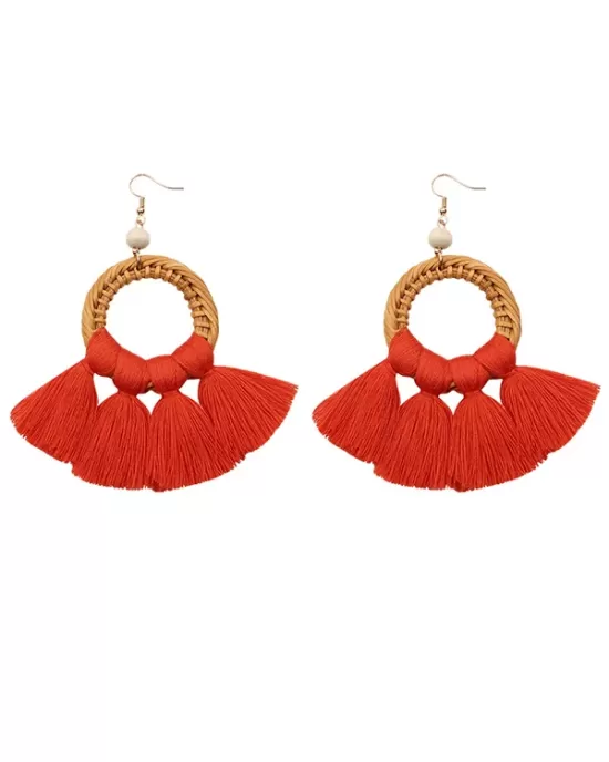 Tasseled Knitting Bohemia Earrings