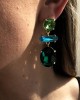 Original Statement Contrast Color Earrings