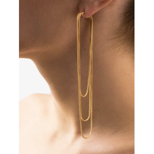 Simple Casual Tasseled Solid Color Earrings