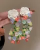 Statement Multi-Colored Floral Earrings Accessories