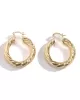 Fashion Retro Spiral Geometric Round Stud Simple Earrings