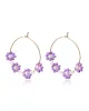 Retro Ethnic Style Beads Decorate Flower Earrings