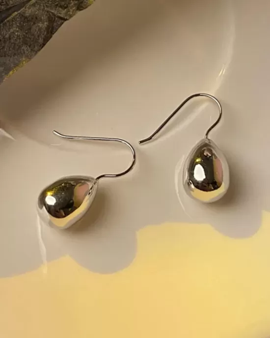 Simple Geometric Waterdrop Shape Earrings Accessories