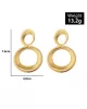 Statement Hollow Solid Color Geometric Earrings Accessories