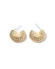 Women's Brass 18K Gold Plated Delicate Earrings