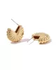 Women's Brass 18K Gold Plated Delicate Earrings