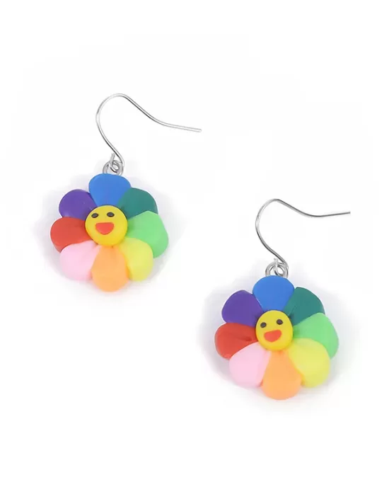 Fashion Colorful Smiley Acrylic Earrings