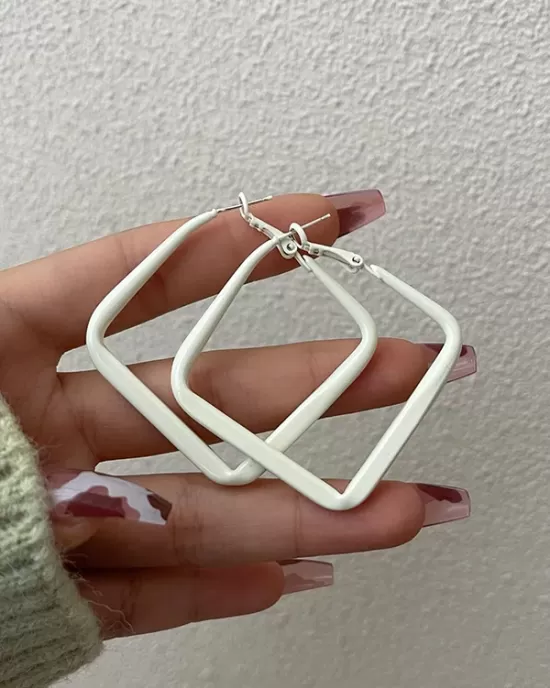 Simple Chic Geometric Solid Color Earrings