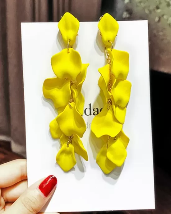 Stylish Tasseled Acrylic Earrings Accessories