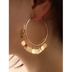 Fashion Tasseled Solid Color Geometric Earrings Accessories