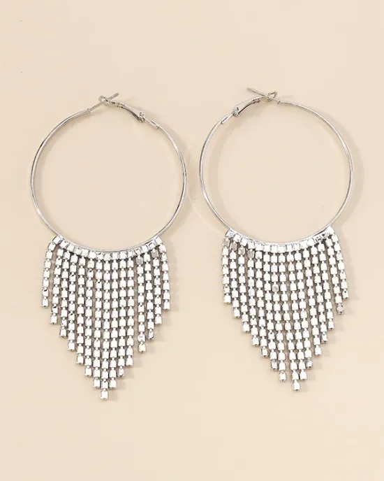 Geometric Tasseled Earrings Accessories