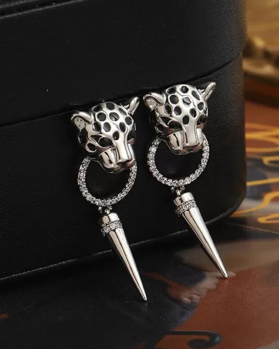 Geometric Leopard Earrings Accessories Eardrop