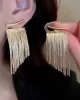 Solid Color Tasseled Earrings Accessories Eardrop