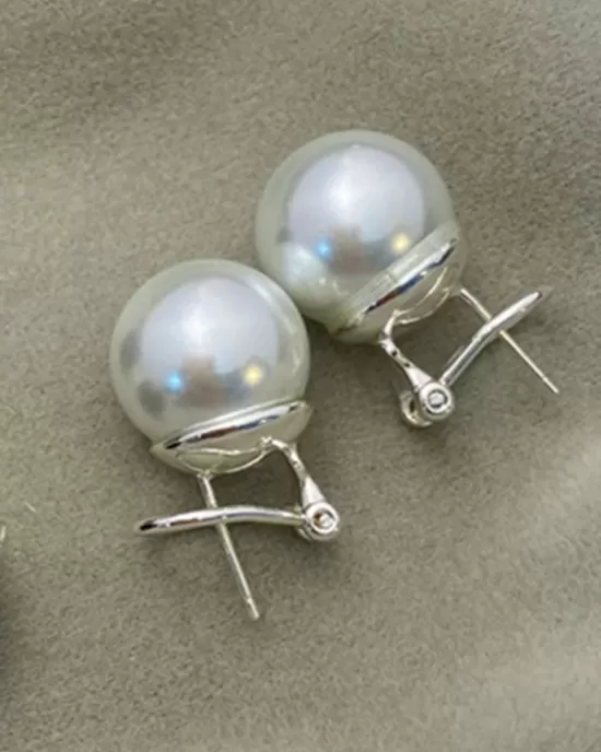 Geometric Imitation Pearl Earrings Accessories