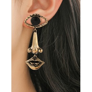 Contrast Color Geometric Earrings Accessories Drop Earrings