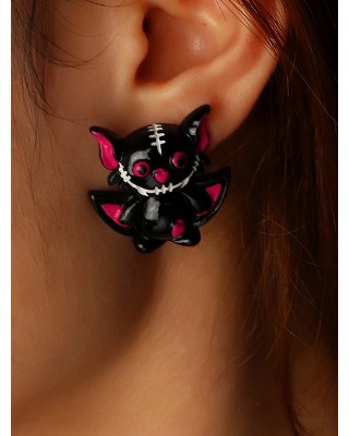 Halloween Bat Shape Earrings Accessories