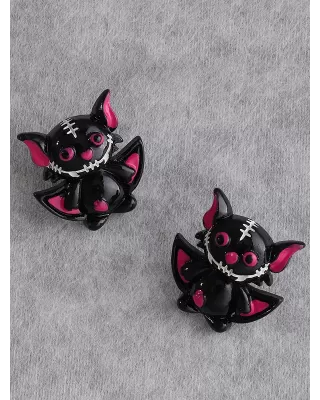 Halloween Bat Shape Earrings Accessories