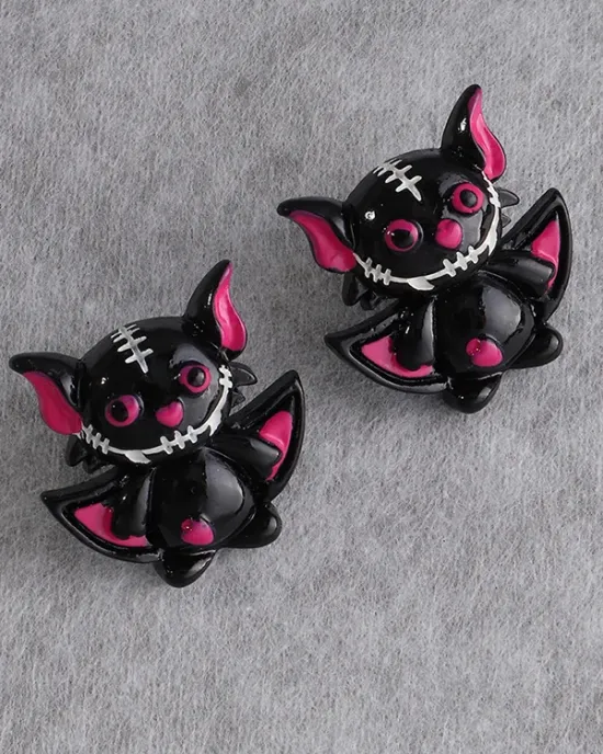 Halloween Bat Shape Earrings Accessories