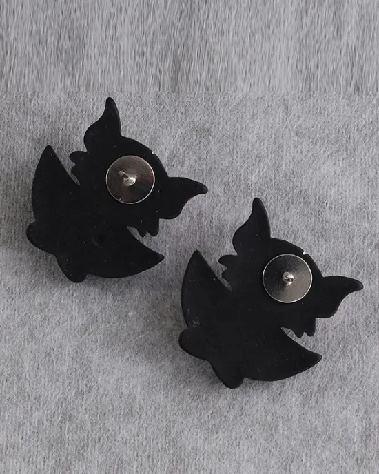 Halloween Bat Shape Earrings Accessories