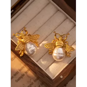 Bee Shape Earrings Accessories